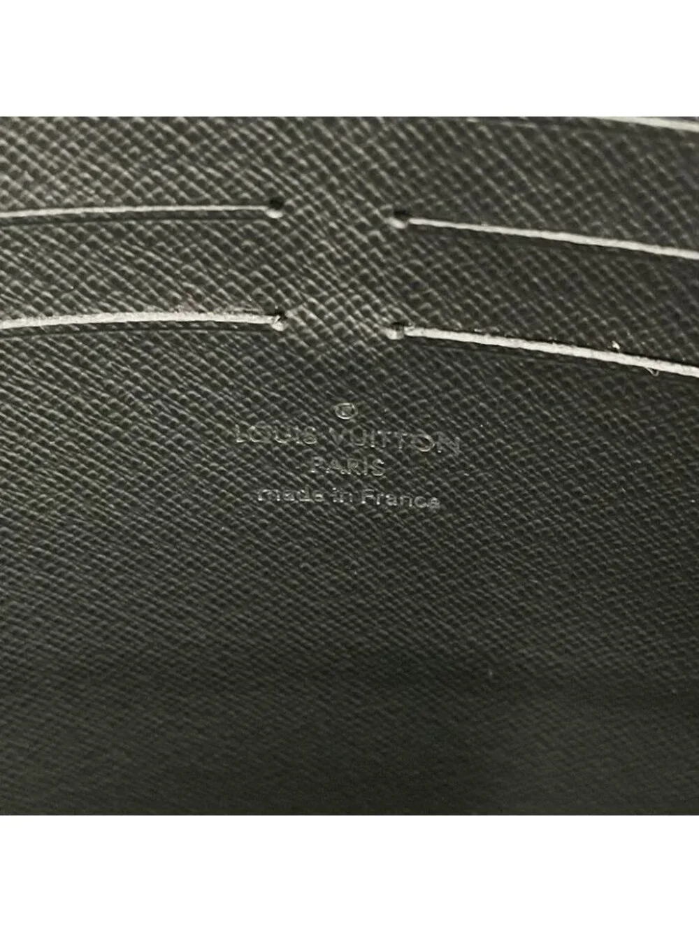 Louis Vuitton Clutch Pochette Voyage MM Ardoise Taiga Second Silver